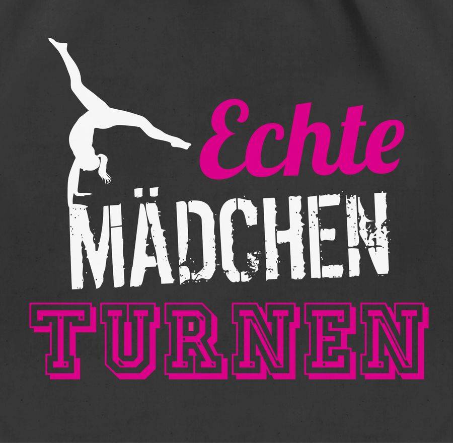 Shirtracer Echte Mädchen turnen: T-Shirt Rucksack Shirtracer Begrenzt auf 3 Tage