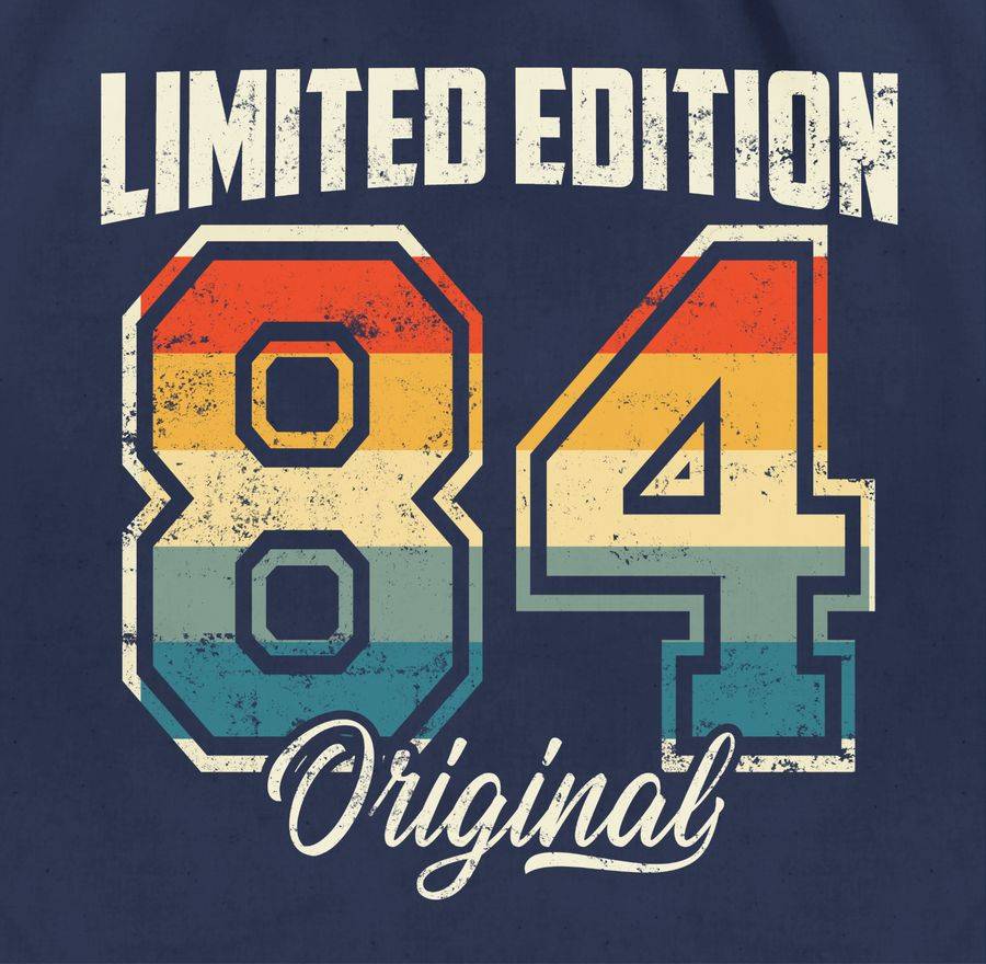 Shirtracer Limited Edition 1984 Original Vierzigster: T-Shirt Turnbeutel Shirtracer Outlet