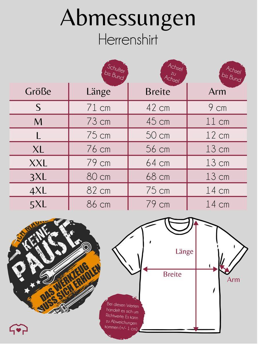 Shirtracer Ich mache keine Pause, das Werkzeug muss sich erholen Shirts & Mehr Shirtracer im Angebot