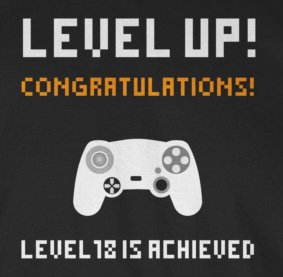 Shirtracer Achtzehn Gamer Level: Tshirt Turnbeutel Shirtracer Preisnachlass
