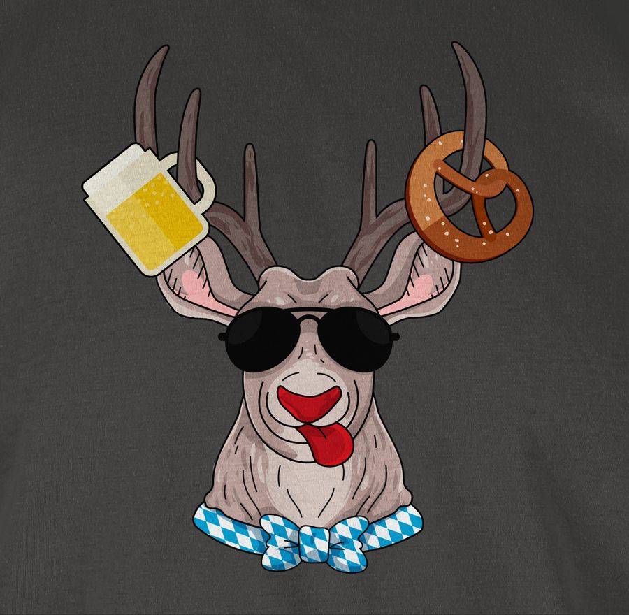 Shirtracer Oktoberfest Hirsch: T-Shirt Turnbeutel Shirtracer Jubiläumsangebot