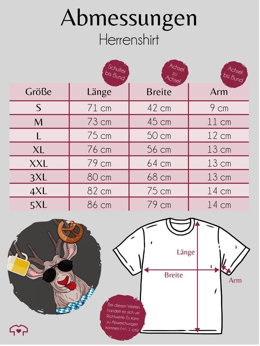 Shirtracer Oktoberfest Hirsch: T-Shirt Turnbeutel Shirtracer Jubiläumsangebot
