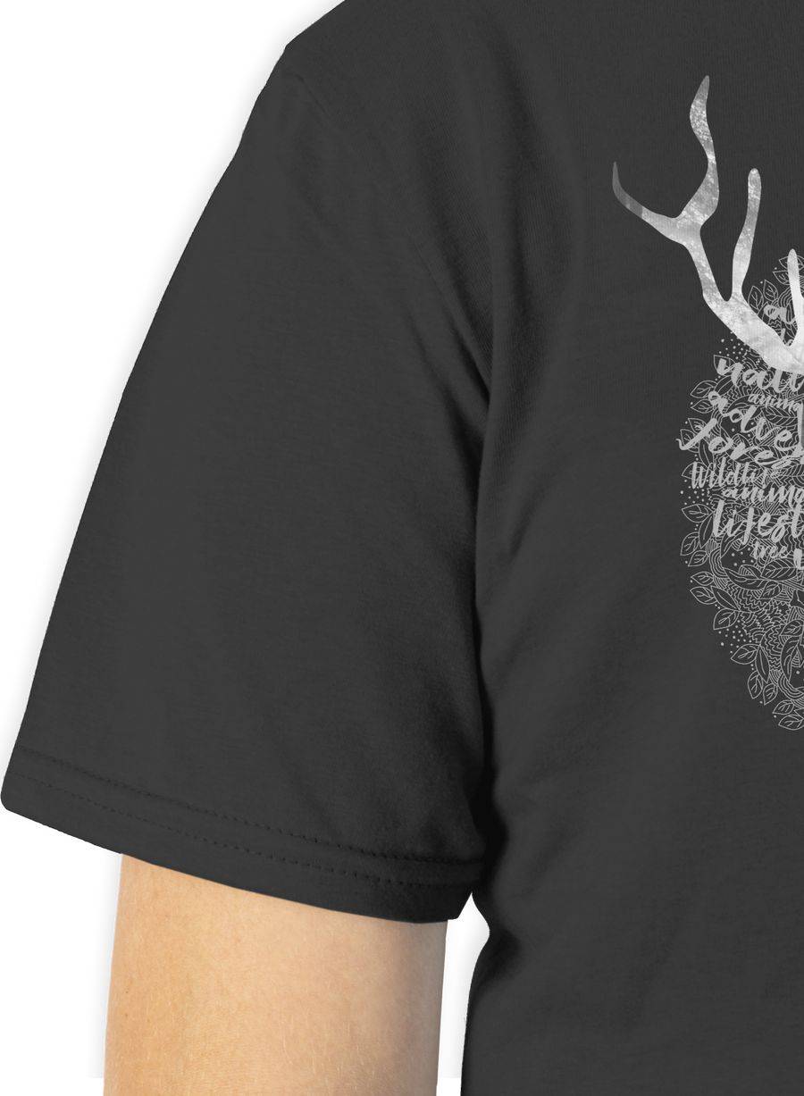 Shirtracer Hirsch Grau: Tshirt Rucksack Shirtracer Saisonale Angebote