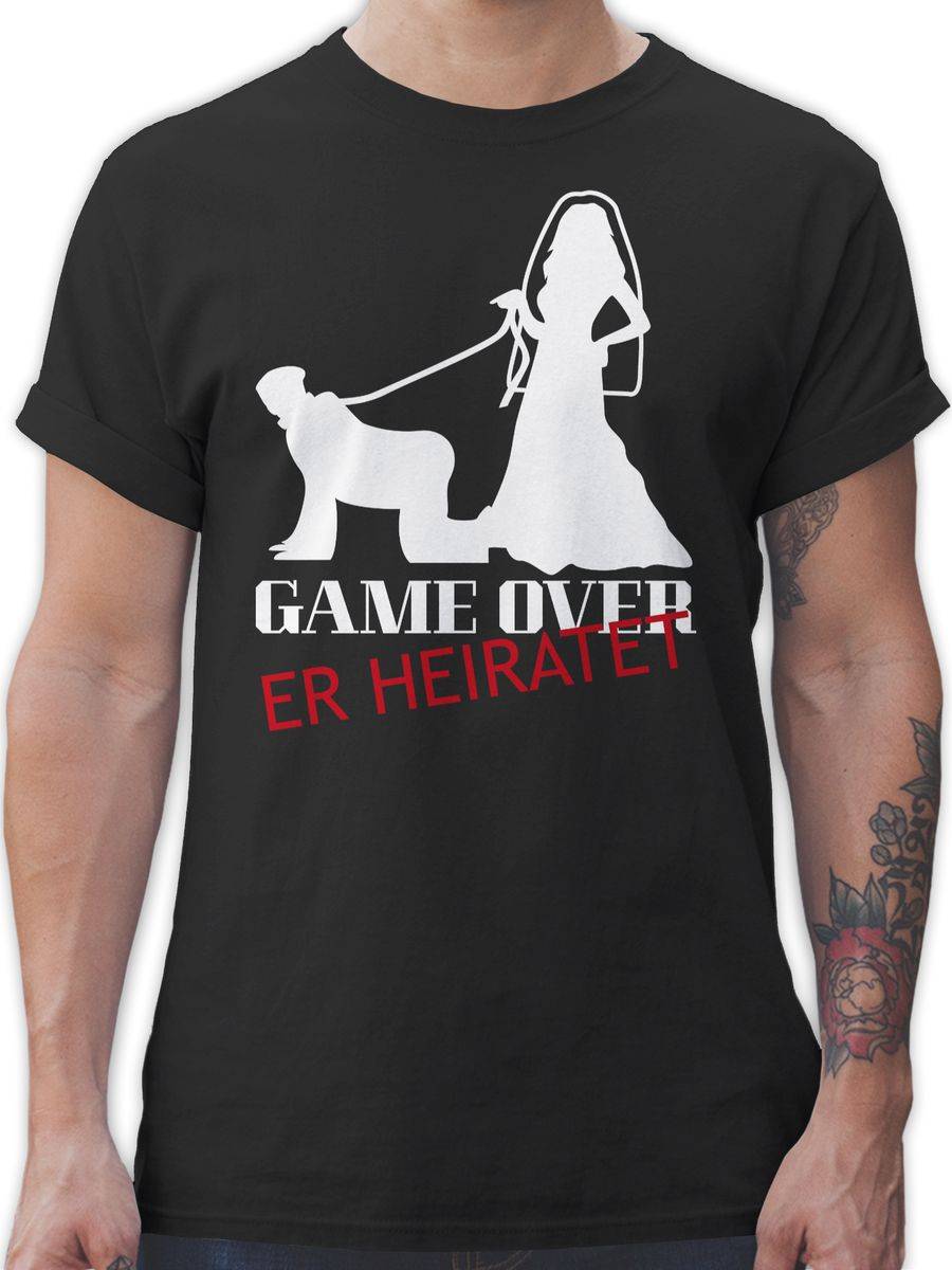 Shirtracer Game over - weiß Shirts & Mehr Shirtracer Tiefpreis