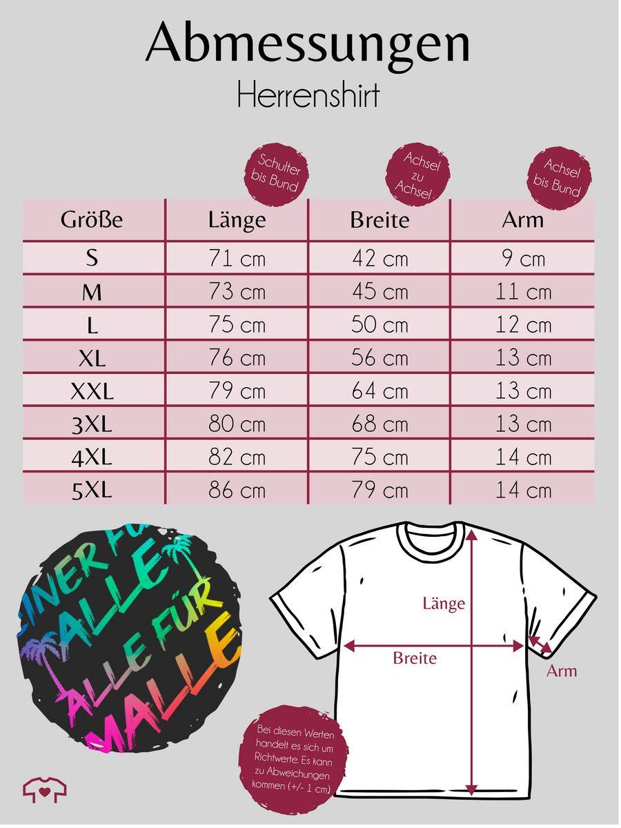 Shirtracer Malle für Alle - Einer für alle Alle für Malle: Tshirt Turnbeutel Shirtracer Super Sparpreis