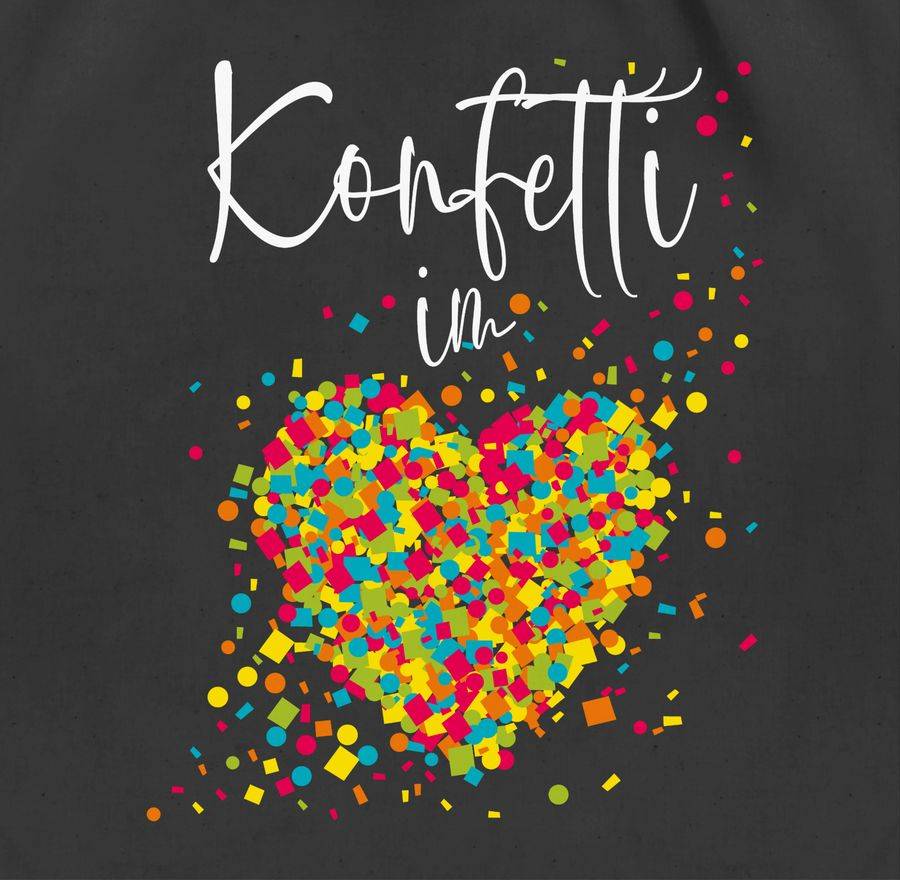 Shirtracer Konfetti im Herzen Kalligrafie - weiß Shirts & Mehr Shirtracer Begrenzte Freigabe
