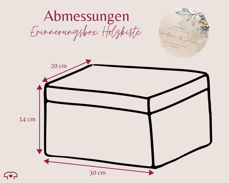 Shirtracer Für immer ja Liebesgeschenk Ich liebe Dich Geschenk Holzkiste Geldgeschenk Shirtracer Letzte 3 Tage