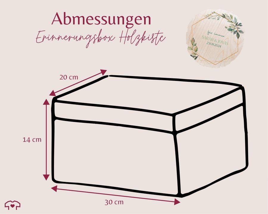 Shirtracer Für immer Hochzeit Box für Geldgeschenke Box für Karten Hochzeit Erinnerun Shirtracer Begrenzt auf 3 Tage
