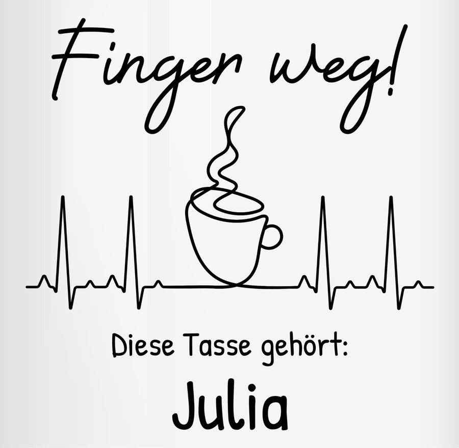 Shirtracer Finger weg diese Tasse gehört Shirts & Mehr Shirtracer Speichern exportieren