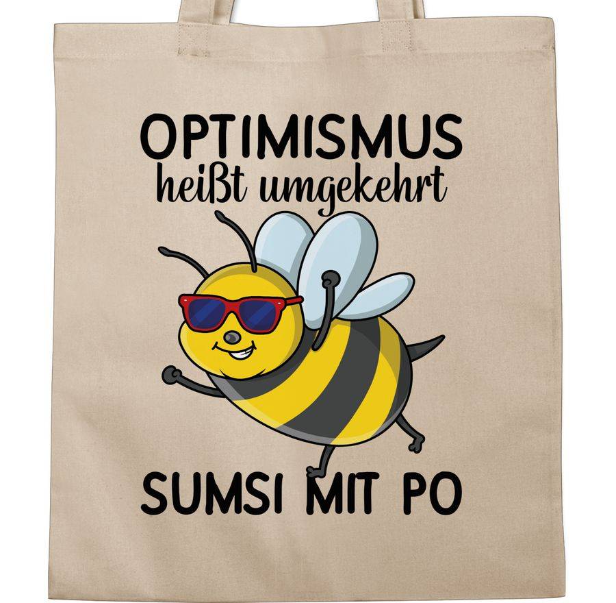 Shirtracer Optimismus heißt umgekehrt Sumsi mit Po - schwarz Shirts & Mehr Shirtracer Kostenloser Versand