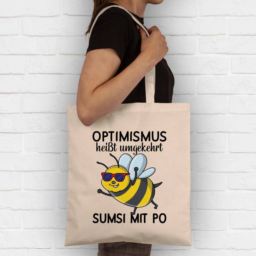 Shirtracer Optimismus heißt umgekehrt Sumsi mit Po - schwarz Shirts & Mehr Shirtracer Kostenloser Versand