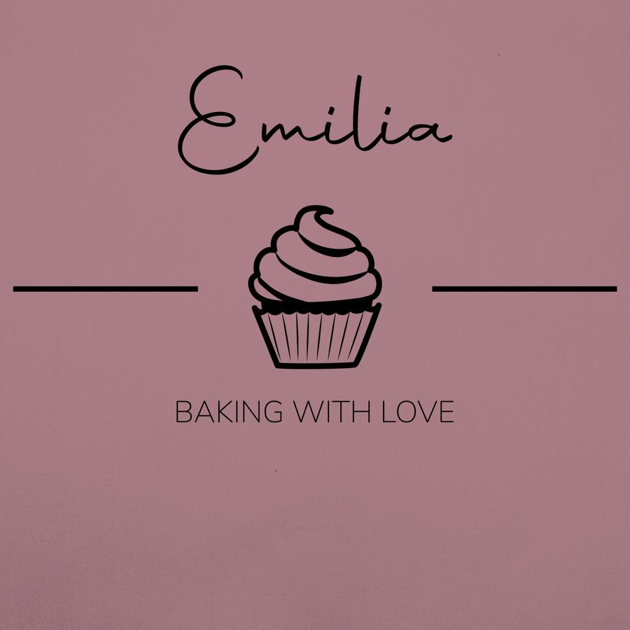 Shirtracer Baking with Love mit Namen: T-Shirt Rucksack Shirtracer Versandkostenfrei