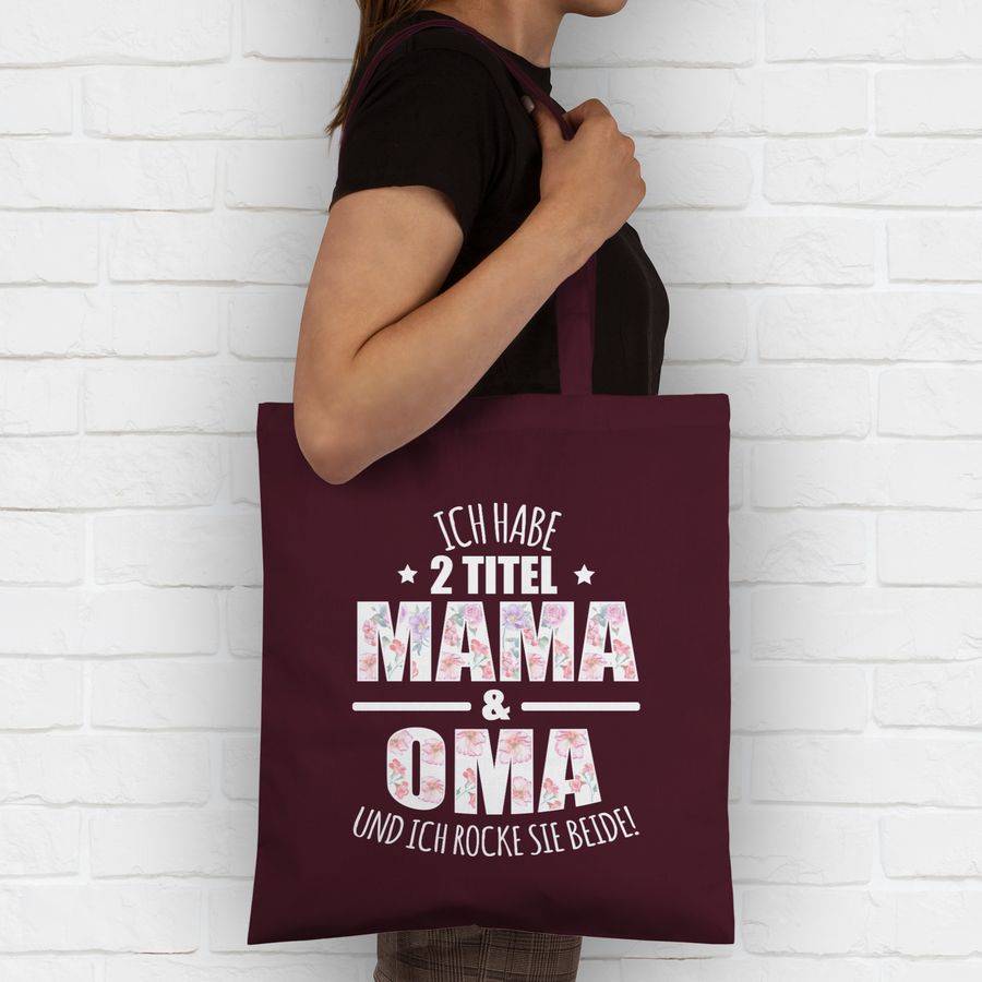 Shirtracer Ich habe 2 Titel Mama & Oma und ich rocke sie beide! - Blumen Shirts & Mehr Shirtracer Black Friday