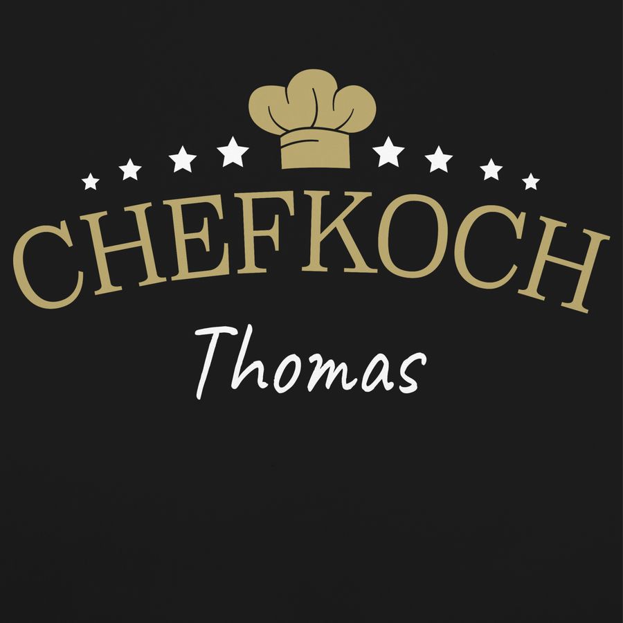 Shirtracer Chefkoch mit Name Geschenk für Koch: T-Shirt Gym Bag Shirtracer Cyber Monday