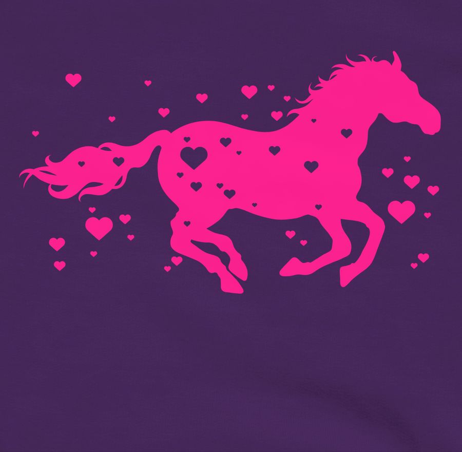 Shirtracer Pferd mit Herzen - fuchsia: T-Shirt Gym Bag Shirtracer Heißer Verkauf