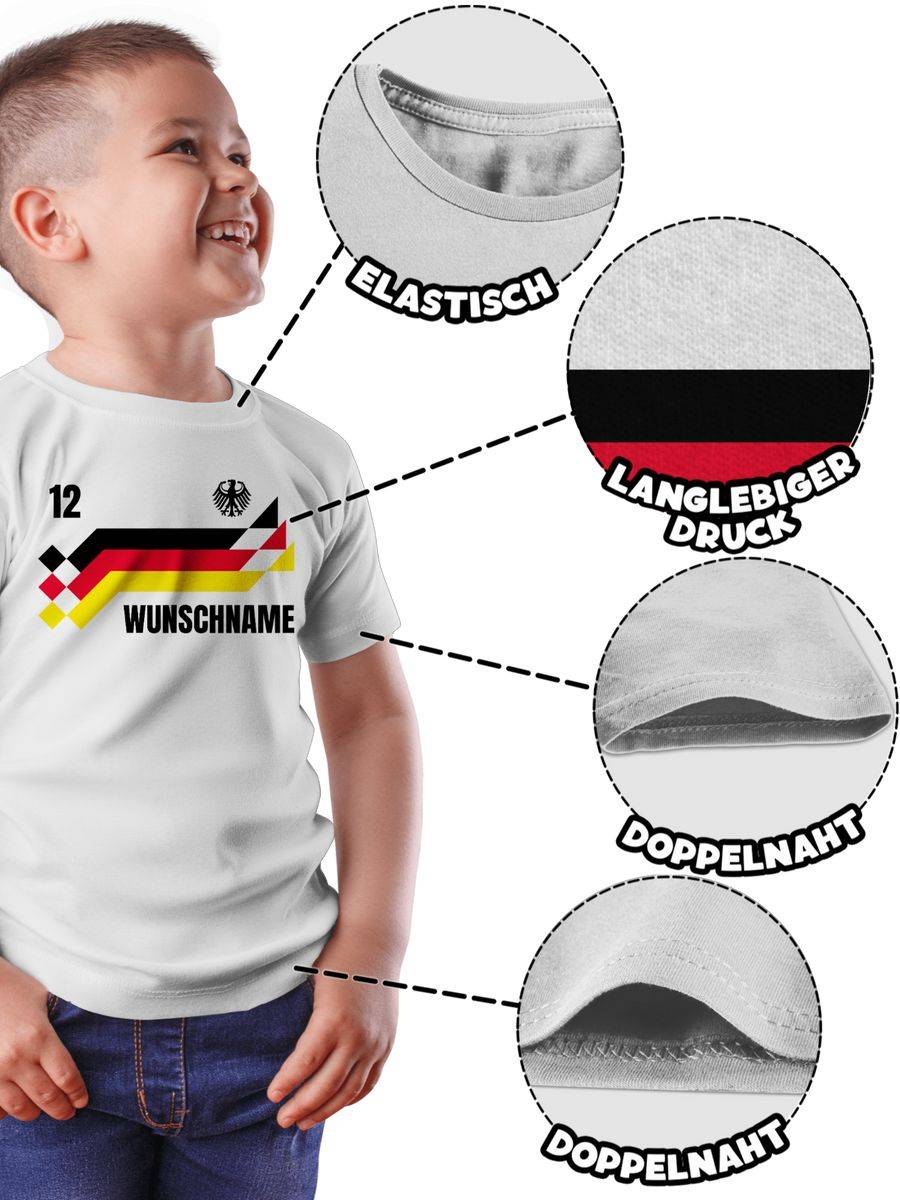 Shirtracer Deutschland Trikot mit Name und Nummer Germany: Tshirt Rucksack Shirtracer Top Angebot