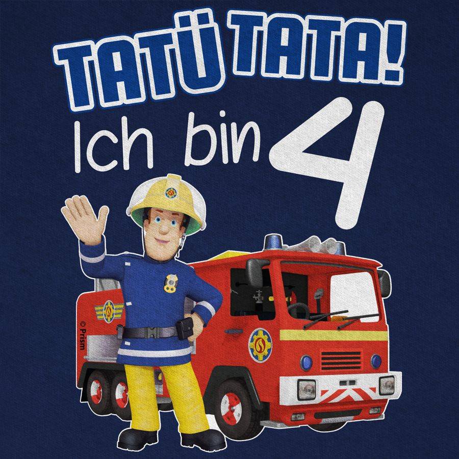 Shirtracer Tatü Tata! Ich bin 4 - blau: Tshirt Gym Bag Shirtracer Räumungsverkauf