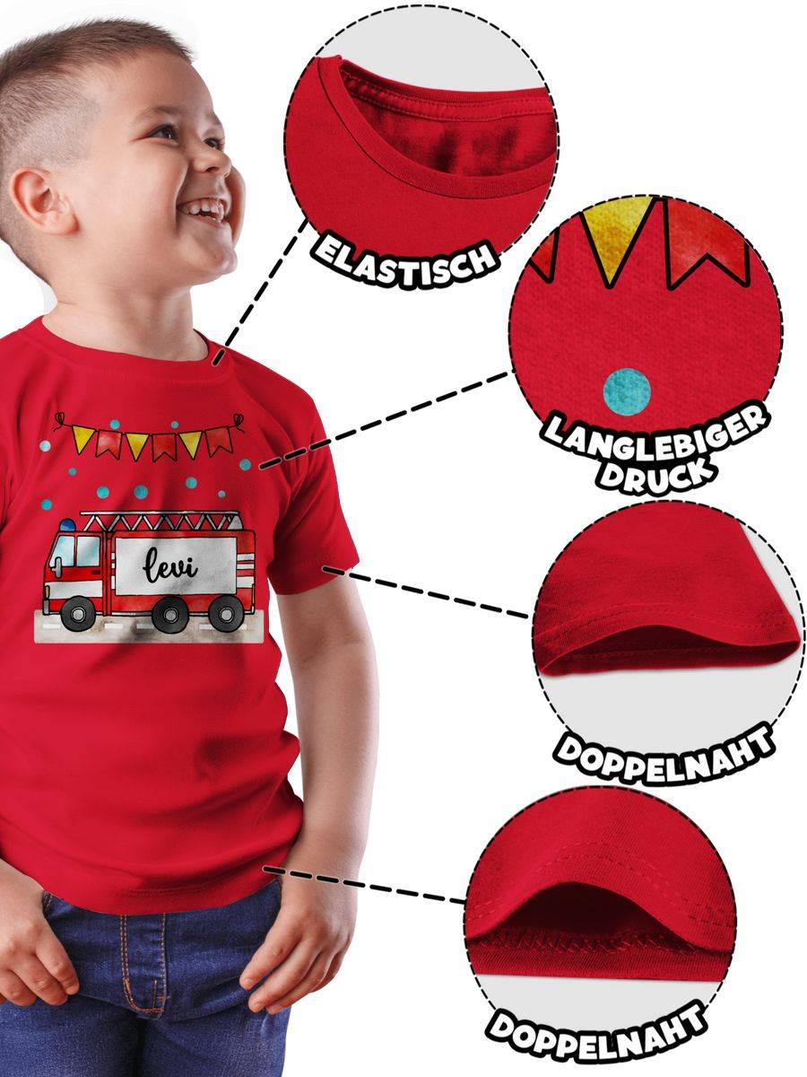 Shirtracer Feuerwehrauto - Geschenk: Tshirt Turnbeutel Shirtracer Begrenzte Freigabe