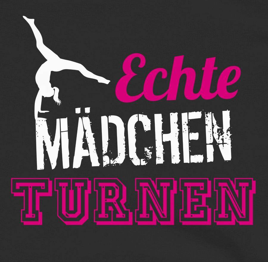Shirtracer Echte Mädchen turnen: T-Shirt Rucksack Shirtracer Nur für heute