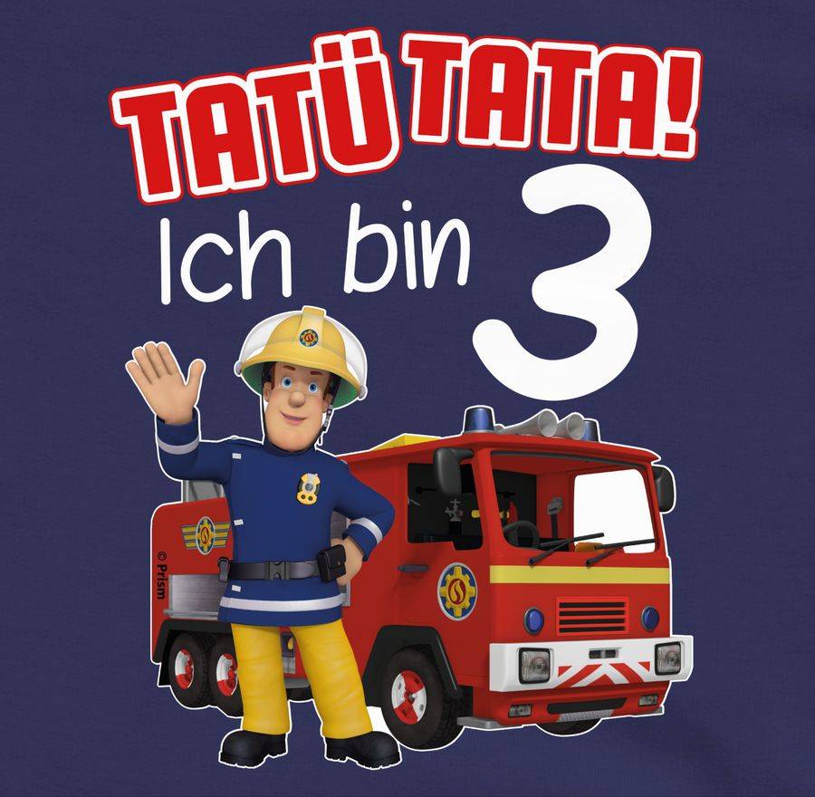 Shirtracer Tatü Tata! Ich bin 3 - rot: Tshirt Turnbeutel Shirtracer Discount Store für neue Produkte
