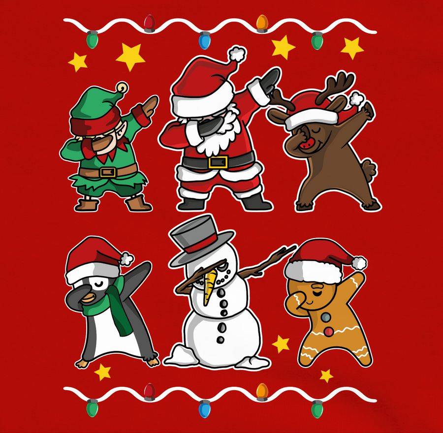 Shirtracer Dabbing Weihnachtsfiguren - weiß Shirts & Mehr Shirtracer 50% Rabatt mit kostenlosem Versand