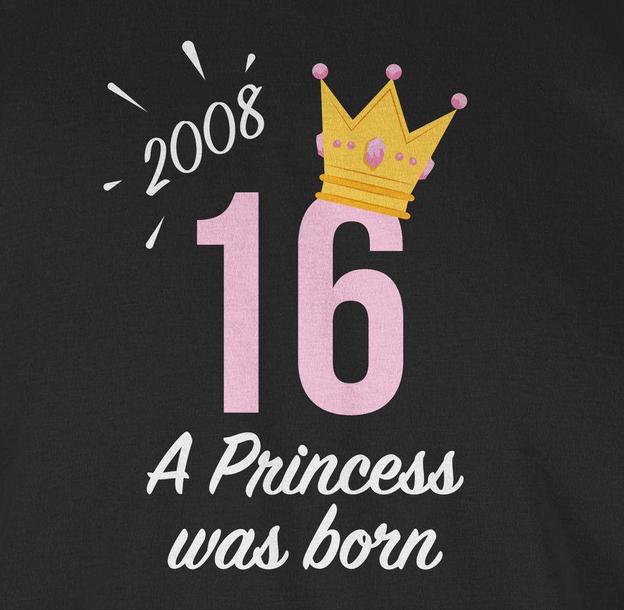 Shirtracer Sechzehnter Mädchen Princess 2008: Tshirt Turnbeutel Shirtracer Günstig kaufen