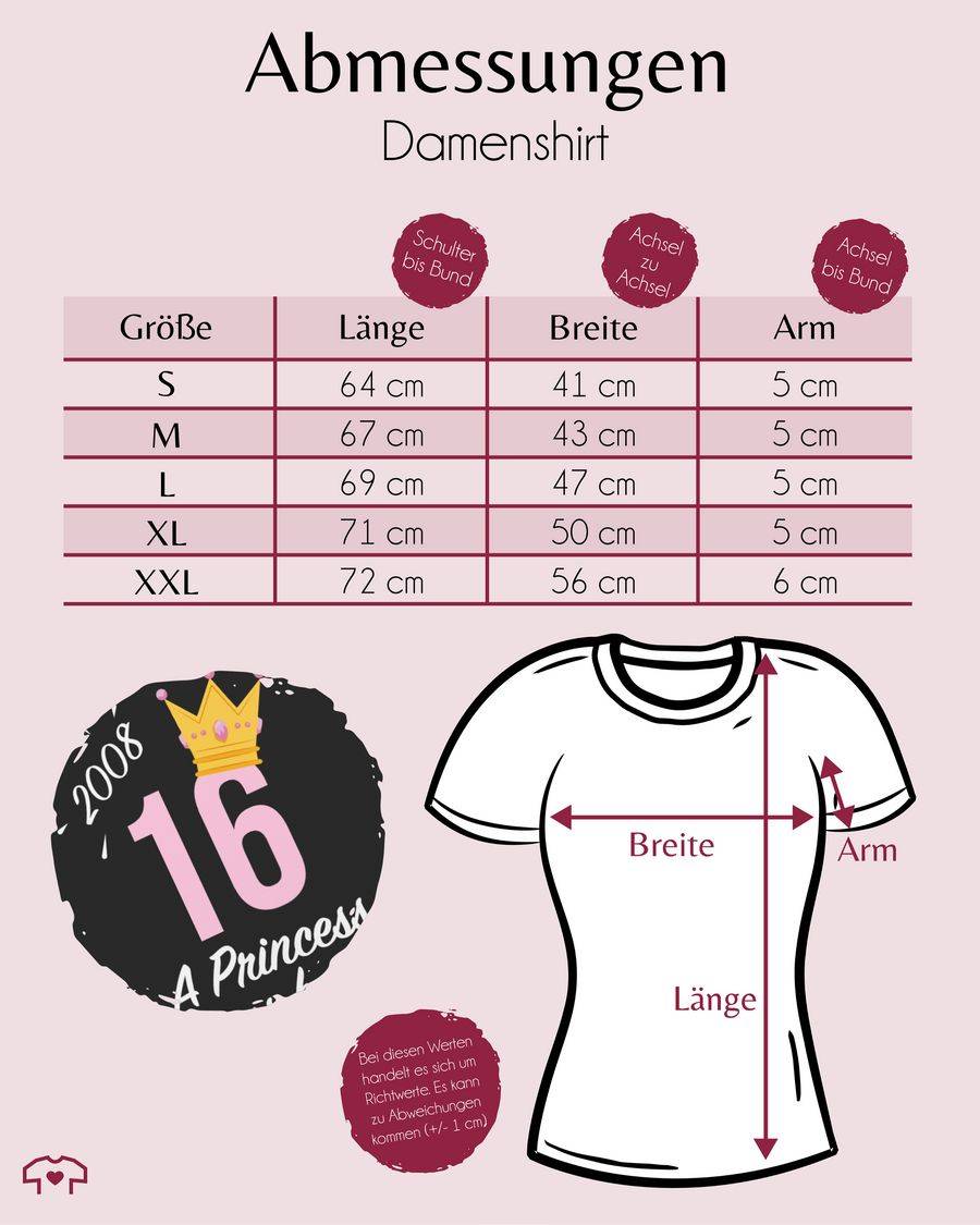 Shirtracer Sechzehnter Mädchen Princess 2008: Tshirt Turnbeutel Shirtracer Günstig kaufen