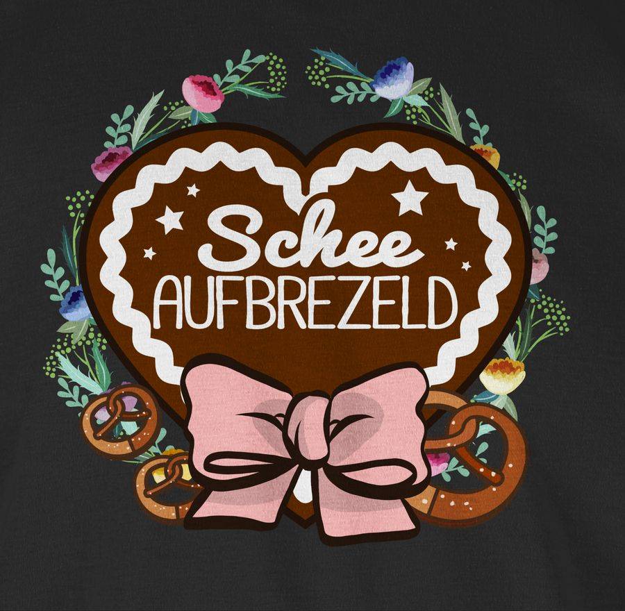 Shirtracer Schee aufbrezeld Lebkuchenherz: T-Shirt Turnbeutel Shirtracer Begrenztes Angebot
