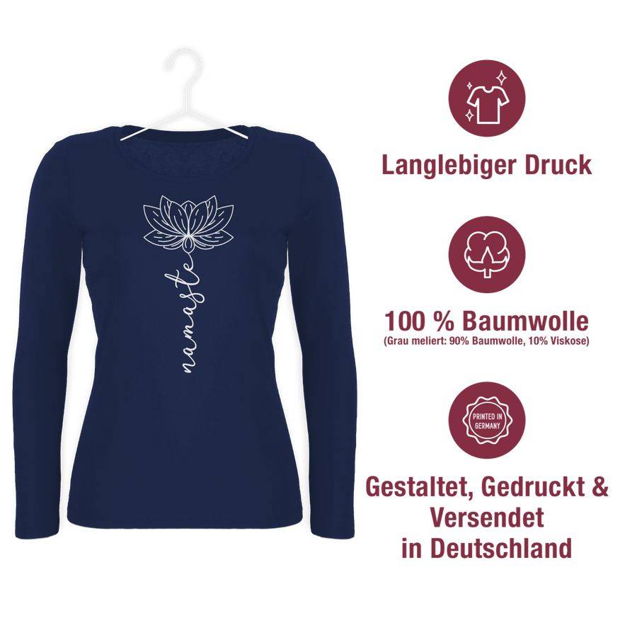 Shirtracer Namaste Lotusblüte weiß: Tshirt Rucksack Shirtracer Online Shopping