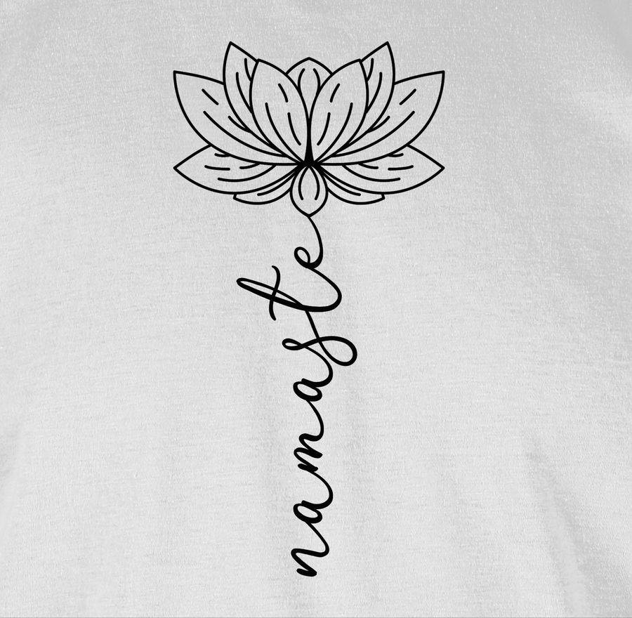 Shirtracer Namaste Lotusblüte: Tshirt Rucksack Shirtracer Exklusivangebot