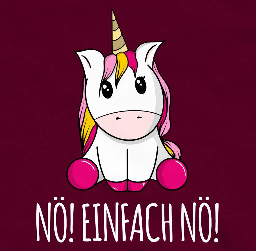 Shirtracer Nö! Einfach Nö! Einhorn weiß Shirts & Mehr Shirtracer Valentinstagsangebot