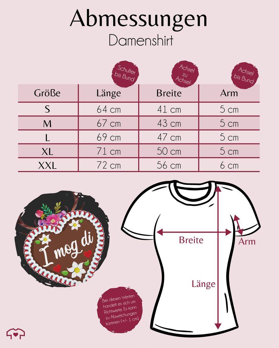 Shirtracer Lebkuchenherz I mog di mit Geweih und Blumen Shirts & Mehr Shirtracer Räumungsverkauf