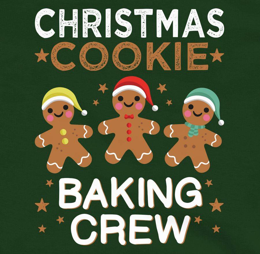 Shirtracer Christmas Cookie Baking Crew Lebkuchenmännchen: Tshirt Gym Bag Shirtracer Tägliche Deals