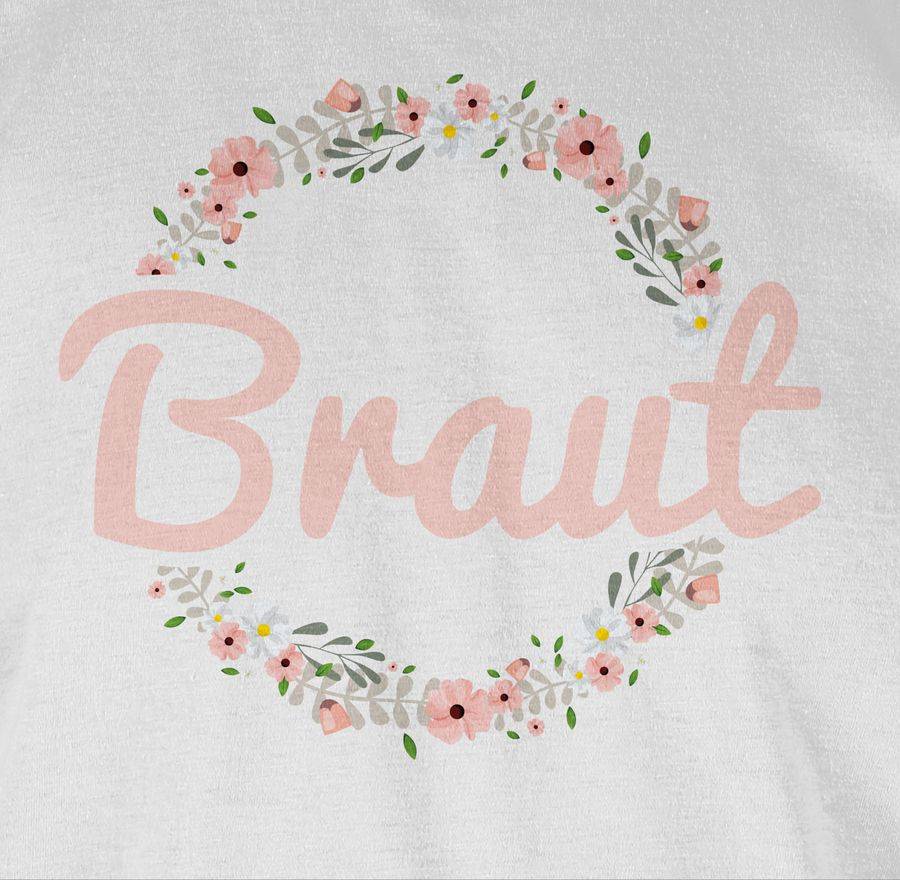 Shirtracer Braut Blumenkranz rosa Shirts & Mehr Shirtracer Sonderangebote