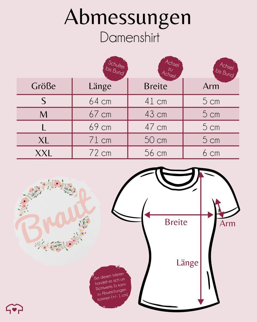 Shirtracer Braut Blumenkranz rosa Shirts & Mehr Shirtracer Sonderangebote