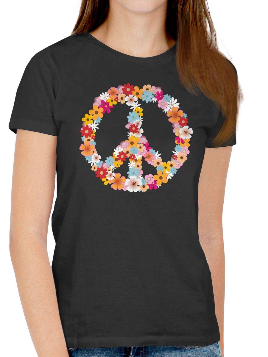 Shirtracer Peace Flower Power: T-Shirt Turnbeutel Shirtracer Riesige Ersparnisse