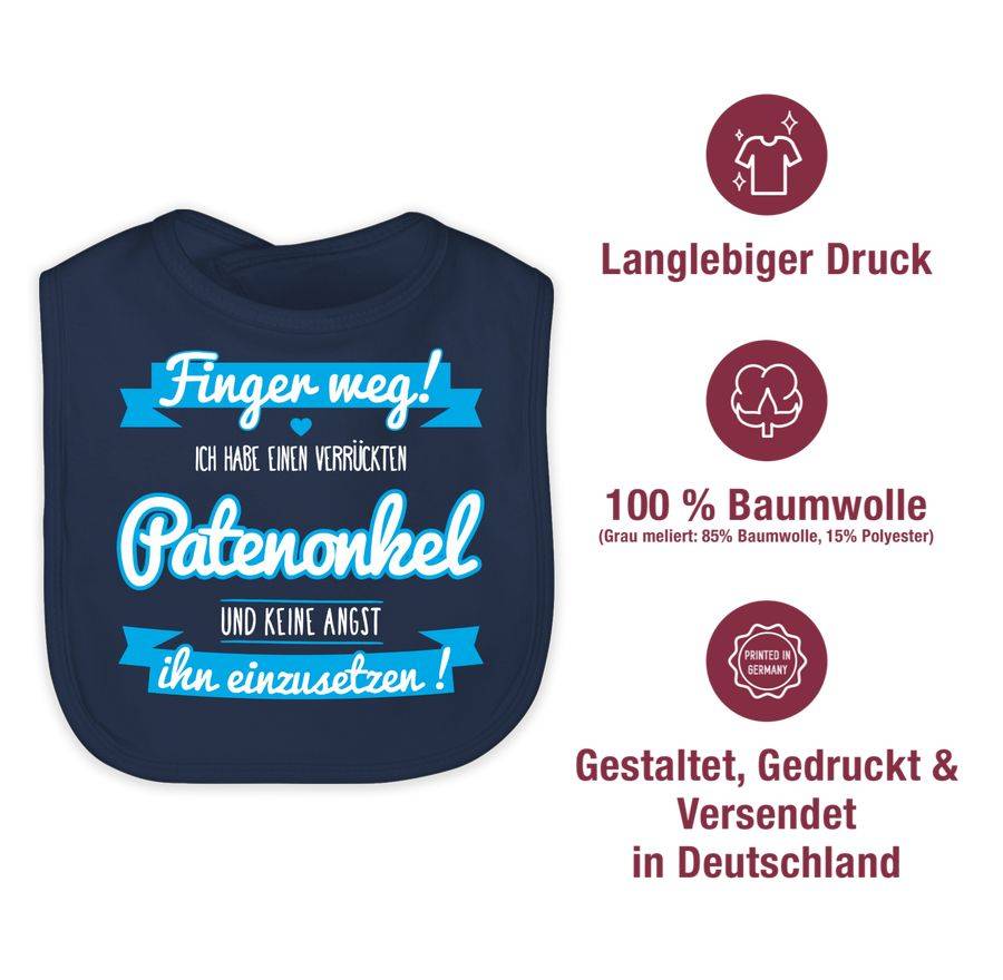 Shirtracer Ich habe einen verrückten Patenonkel blau Shirts & Mehr Shirtracer JETZT KAUFEN