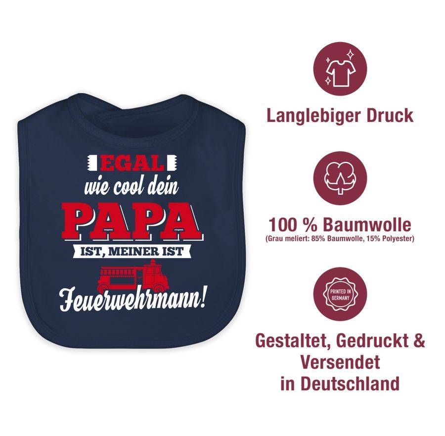 Shirtracer Egal wie Cool dein Papa meiner ist Feuerwehrmann Shirts & Mehr Shirtracer Nur für heute