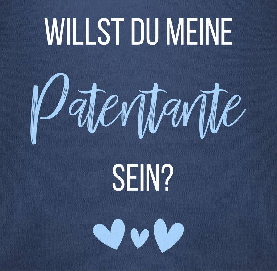 Shirtracer Willst du meine Patentante sein? Babyblau: Tshirt Turnbeutel Shirtracer Vierteljährliche Förderung