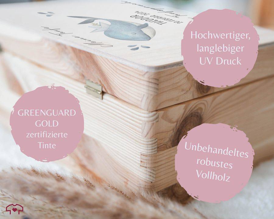 Shirtracer Meine Taufe Wunschtext mit Wal und Name Taufe Erinnerungsbox Taufgeschenk Erinnerungen an die Taufe Shirtracer Bis zu 55% Rabatt