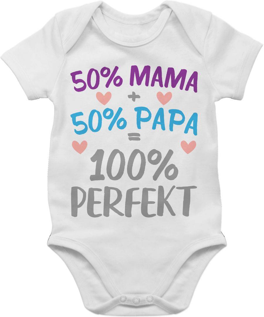 Shirtracer 50 % Mama 50 % Papa 100 % Perfekt Shirts & Mehr Shirtracer Angebote