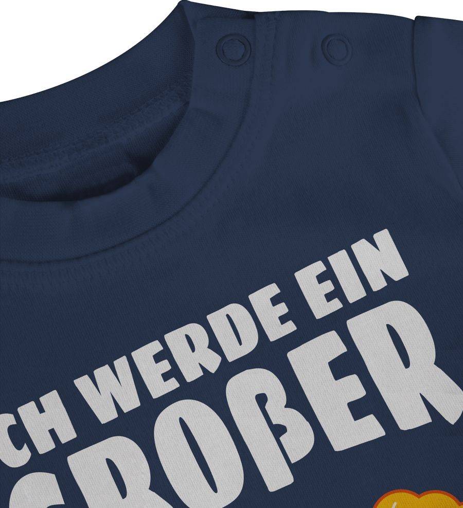 Shirtracer Ich werde ein großer Bruder mit Löwen - weiß: Tshirt Turnbeutel Shirtracer Kostenloser Versand
