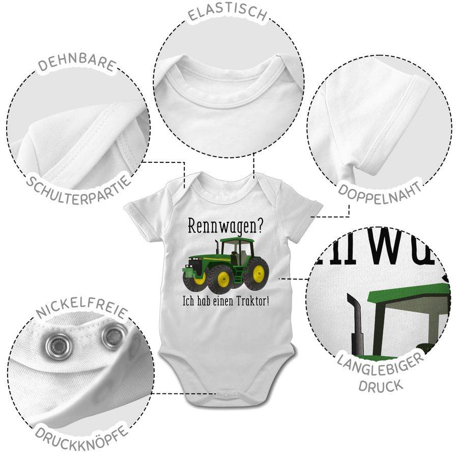 Shirtracer Rennwagen Ich habe einen Traktor - Geschenk Landwirt Trecker Bauer Geschenkidee Shirtracer Limitierter Zeitrabatt