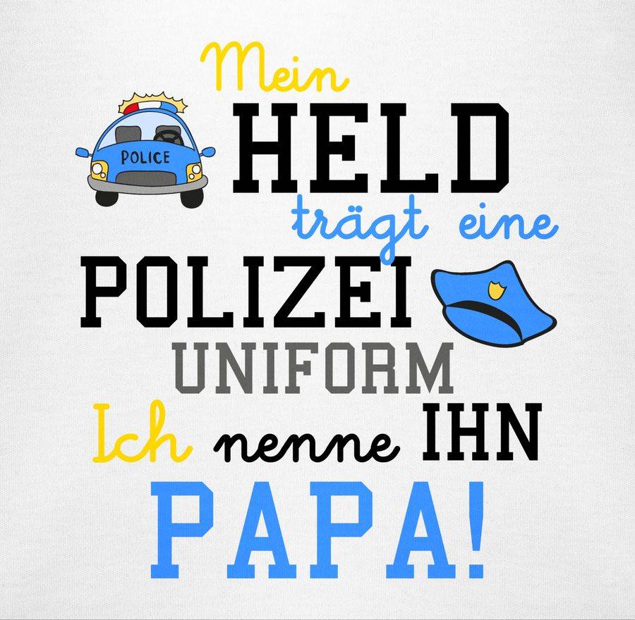 Shirtracer Mein Held trägt eine Polizeiuniform: Tshirt Gym Bag Shirtracer Online Shopping