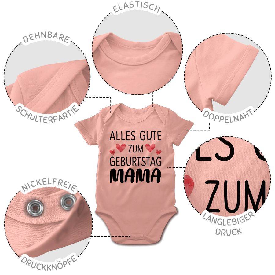 Shirtracer Alles gute zum Geburtstag Mama schwarz: Tshirt Rucksack Shirtracer Muttertagsangebot