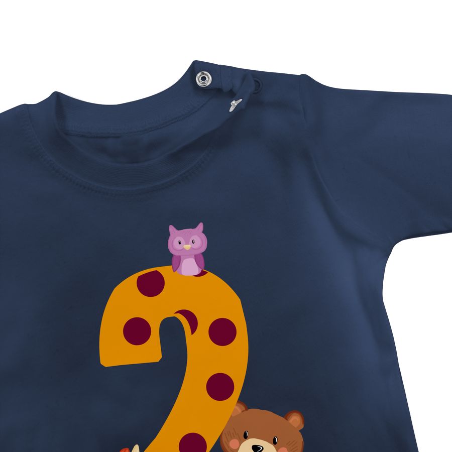 Shirtracer Waldtiere - Bär Waschbär Fuchs Eule zum Zweiten: Tshirt Turnbeutel Shirtracer Jubiläumsangebot