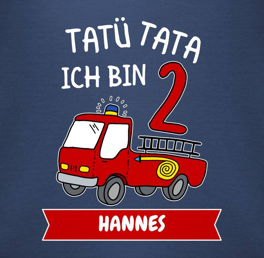 Shirtracer Tatü Tata Ich bin 2 - Feuerwehr Zweiter Geburtstag: Tshirt Gym Bag Shirtracer Heißer Verkauf