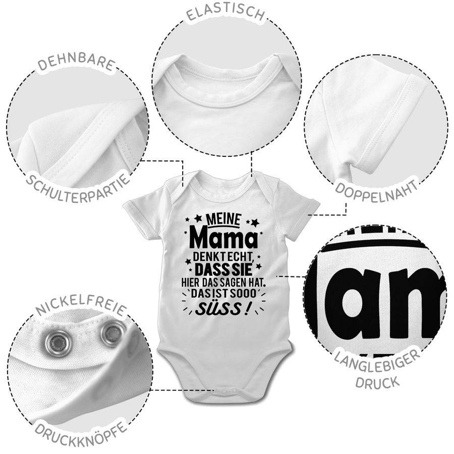 Shirtracer Meine Mama denkt echt, dass sie hier das Sagen hat. Das ist sooo süß! - schwarz: Shirtracer Zeitlich begrenztes Angebot