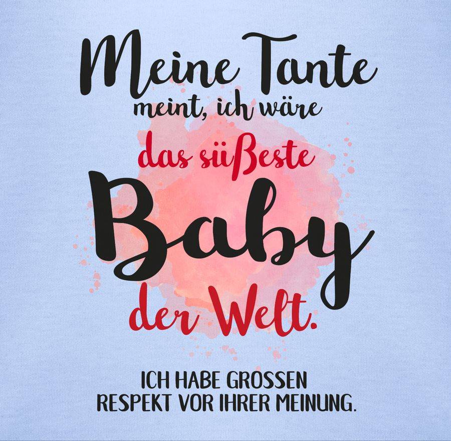 Shirtracer Meine Tante meint, ich wäre das süßeste Baby der Welt.: Tshirt Rucksack Shirtracer Bis zu 50% Rabatt