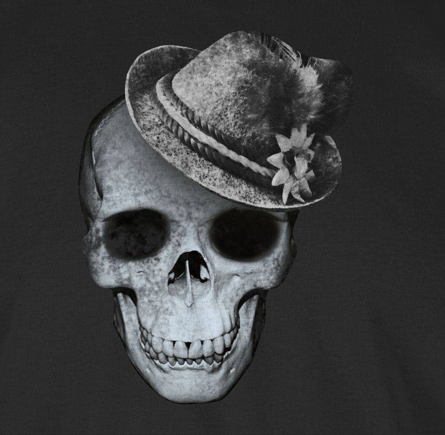 Shirtracer Totenkopf mit Filzhut: T-Shirt Gym Bag Shirtracer Rabatte dieses Monats